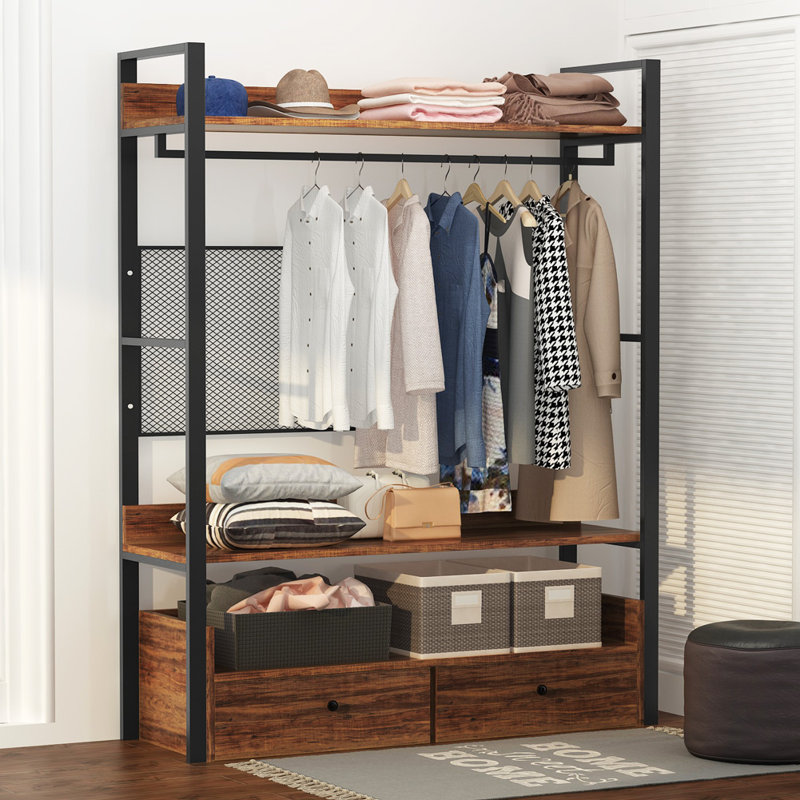 17 Stories Bolding 47" FreeStanding Closet Organizer Wayfair